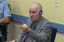 Tướng Ratko Mladic, ngày 3/6 đã xuất hiện trước Tòa án tại La Hay. (Ảnh: Reuters)