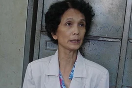 Bà Võ Thị Y tại công an phường Thuận Giao. (Ảnh: Internet)