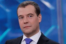 Thủ tướng Nga Dmitry Medvedev. (Nguồn: AFP)