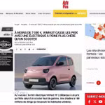 Bài đăng ngày 9/7/2026 trên tạp chí ôtô Auto Plus - một trong những ấn phẩm chuyên ngành ôtô có lượng phát hành lớn tại Pháp, với những đánh giá tích cực về mẫu xe điện mini VF 2 của VinFast. (Ảnh: TTXVN phát)
