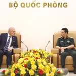 Đại tướng Phan Văn Giang tiếp ông Gordan Grlić Radman, Bộ trưởng Bộ Ngoại giao và các vấn đề châu Âu của Croatia. (Nguồn: BCP)