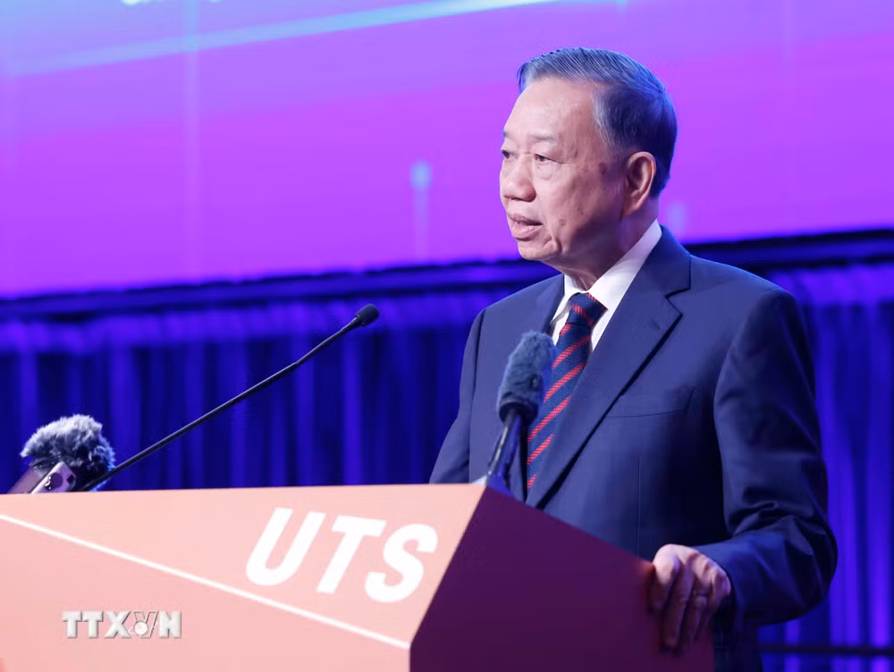 Tổng Bí thư, Chủ tịch nước Tô Lâm đề nghị hai nước, xây dựng và triển khai thực hiện chiến lược kết nối về khoa học, công nghệ và đổi mới sáng tạo với tầm nhìn dài hạn - Ảnh: TTXVN