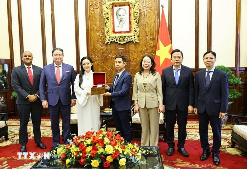 Phó Chủ tịch nước Võ Thị Ánh Xuân tiếp nữ phi hành gia Amanda Nguyễn- Ảnh 2.