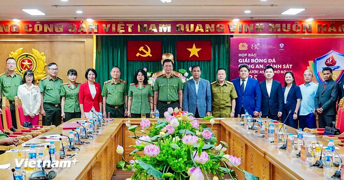 Khởi động Giải Bóng đá Công an, Cảnh sát các nước ASEAN mở rộng năm 2025