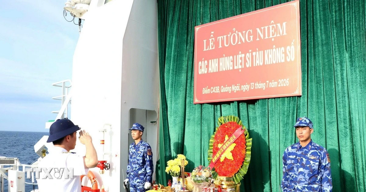 Quảng Ngãi: Tưởng niệm các Anh hùng liệt sỹ tàu không số C43B