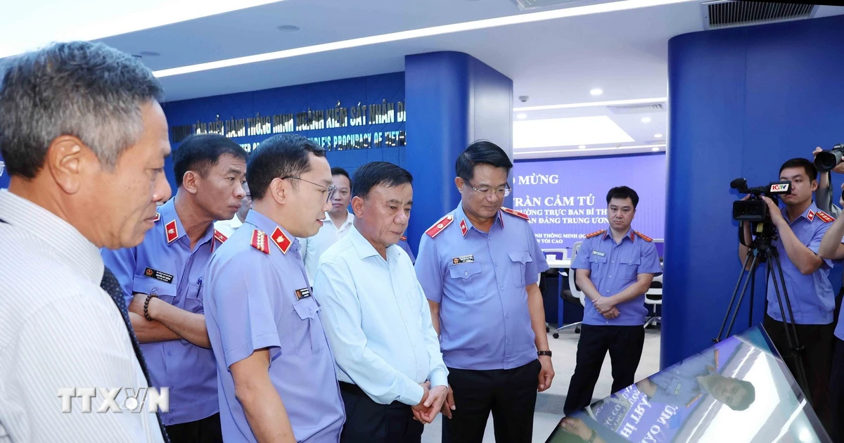 Thường trực Đảng ủy các cơ quan Đảng TW làm việc với Viện Kiểm sát Nhân dân Tối cao