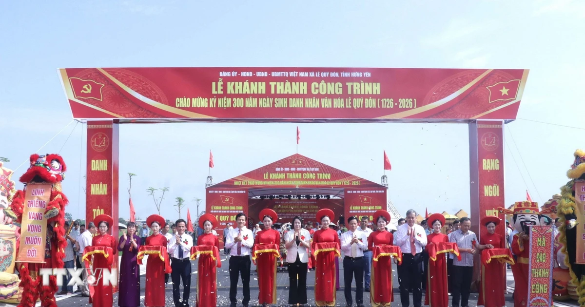 Khánh thành tuyến đường dịp kỷ niệm 300 năm ngày sinh Danh nhân Lê Quý Đôn