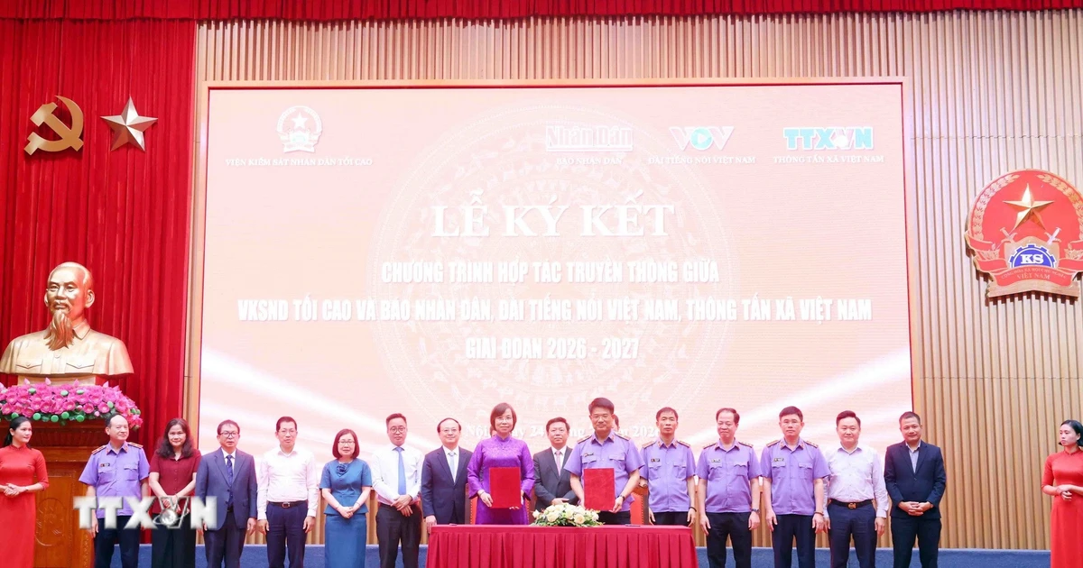 Hợp tác truyền thông giữa Viện Kiểm sát Nhân dân Tối cao với TTXVN, Báo Nhân Dân và VOV