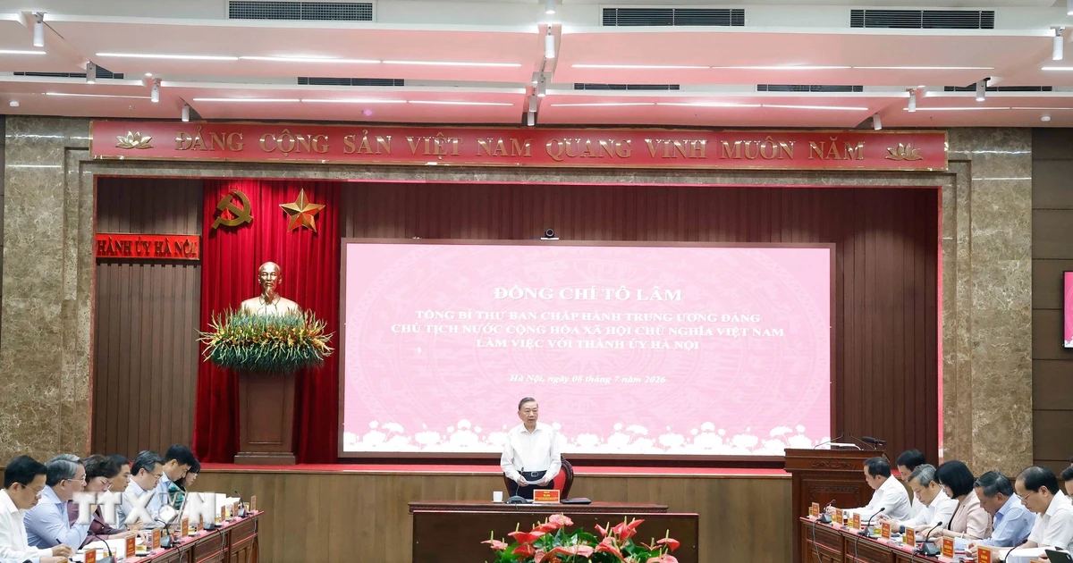 Tổng Bí thư, Chủ tịch nước Tô Lâm làm việc với Thành ủy Hà Nội