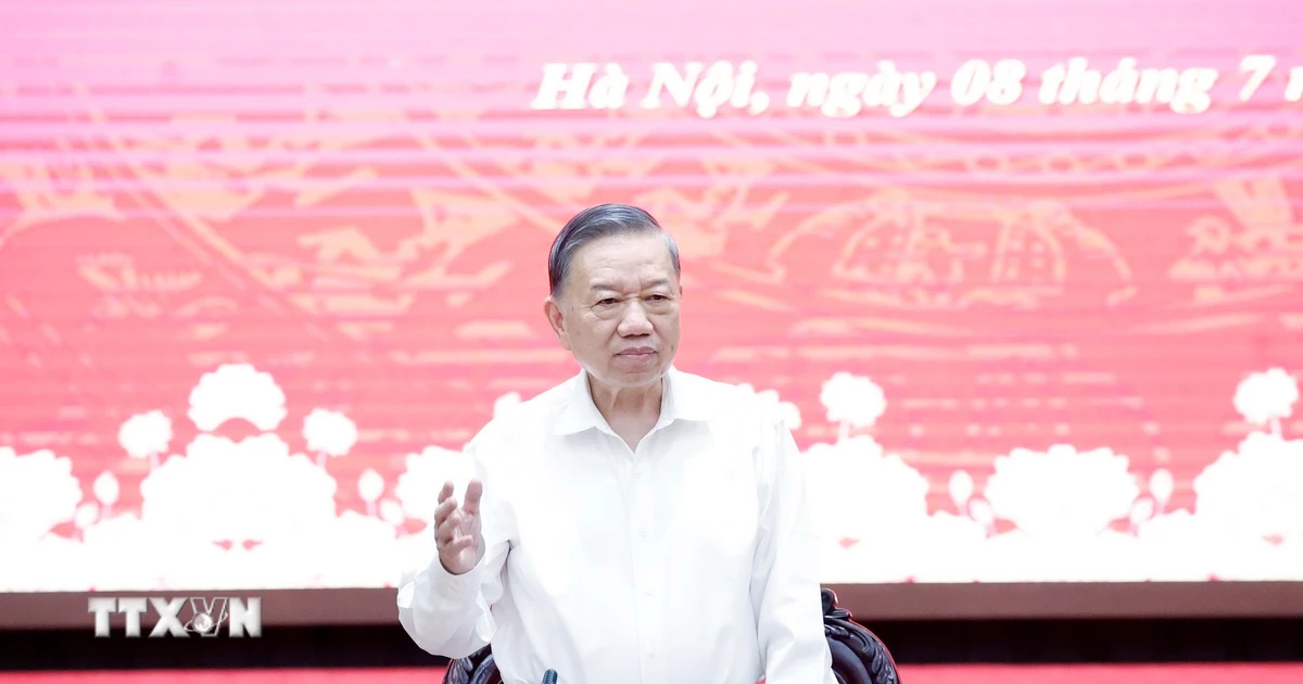 Tổng Bí thư, Chủ tịch nước Tô Lâm: Hà Nội phải tăng trưởng nhanh, chất lượng phát triển phải tốt hơn
