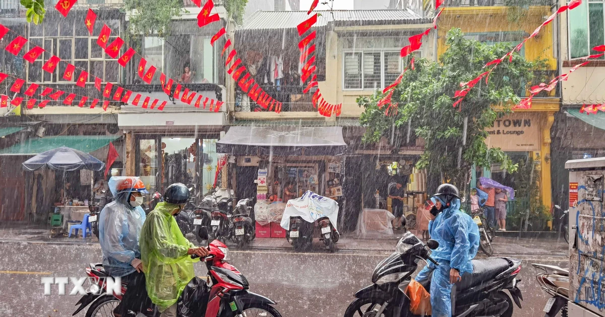 Đêm 15 và ngày 16/7, nhiều khu vực cục bộ có mưa to trên 100mm