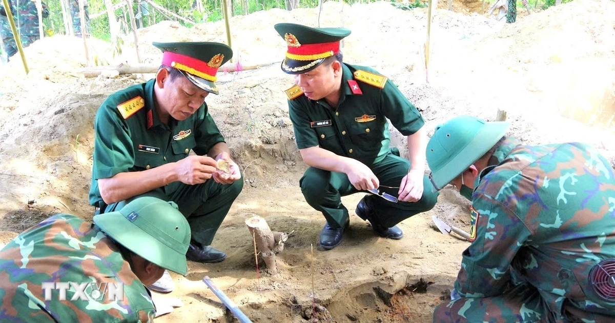 Quảng Trị: Quy tập 3 hài cốt liệt sỹ ở khu vực Câu Nhi thuộc xã Nam Hải Lăng
