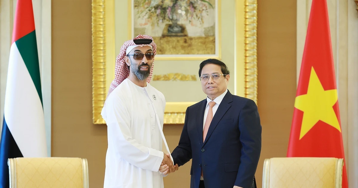 Thủ tướng tiếp Cố vấn An ninh Quốc gia UAE Tahnoun bin Zayed Al Nahyan |  Vietnam+ (VietnamPlus)