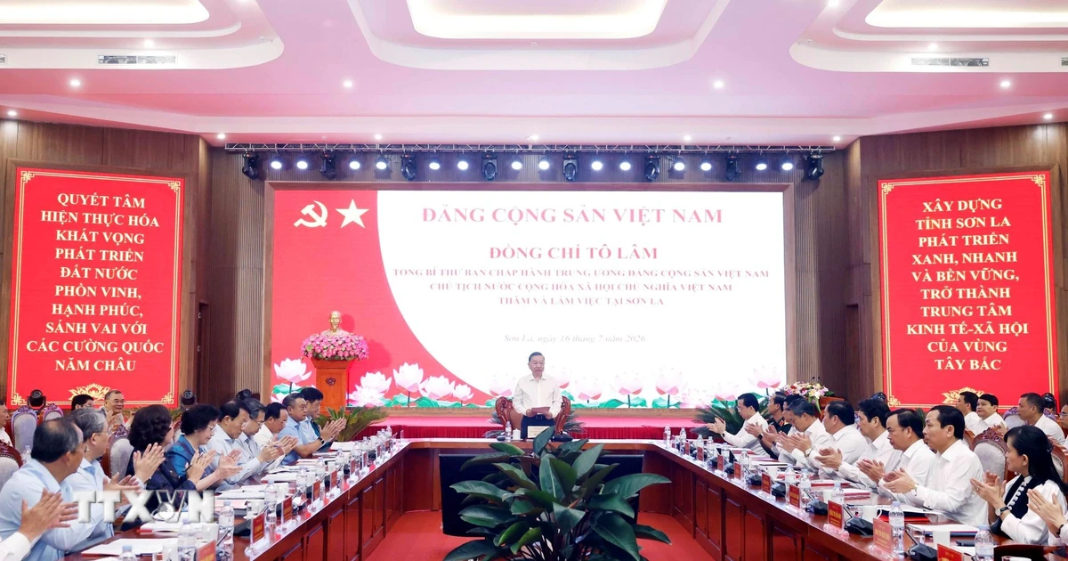 Tổng Bí thư, Chủ tịch nước làm việc với Ban Thường vụ Tỉnh uỷ Sơn La