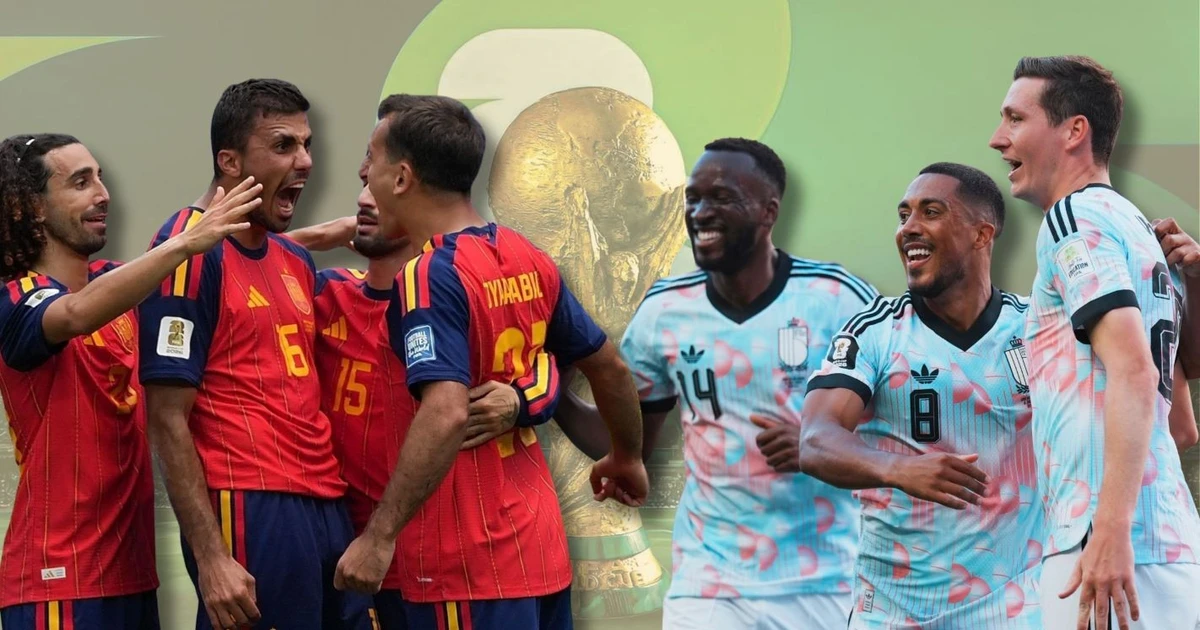 Trực tiếp trận Tây Ban Nha-Bỉ tại tứ kết World Cup 2026