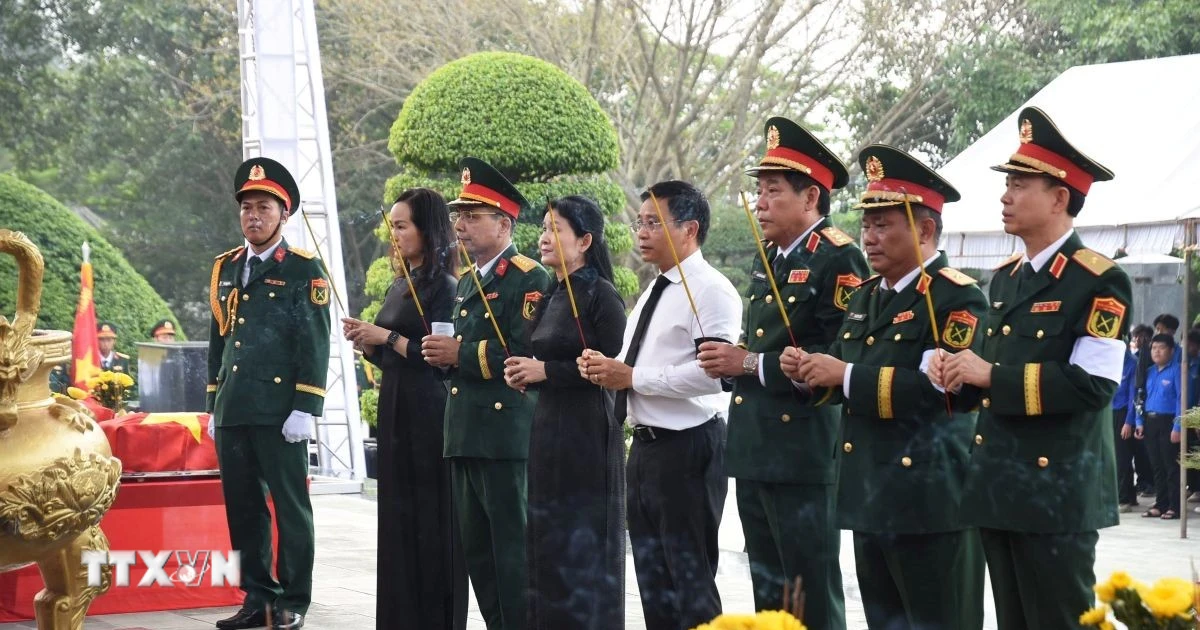 Đồng Nai tổ chức lễ viếng, truy điệu, an táng 63 hài cốt liệt sỹ