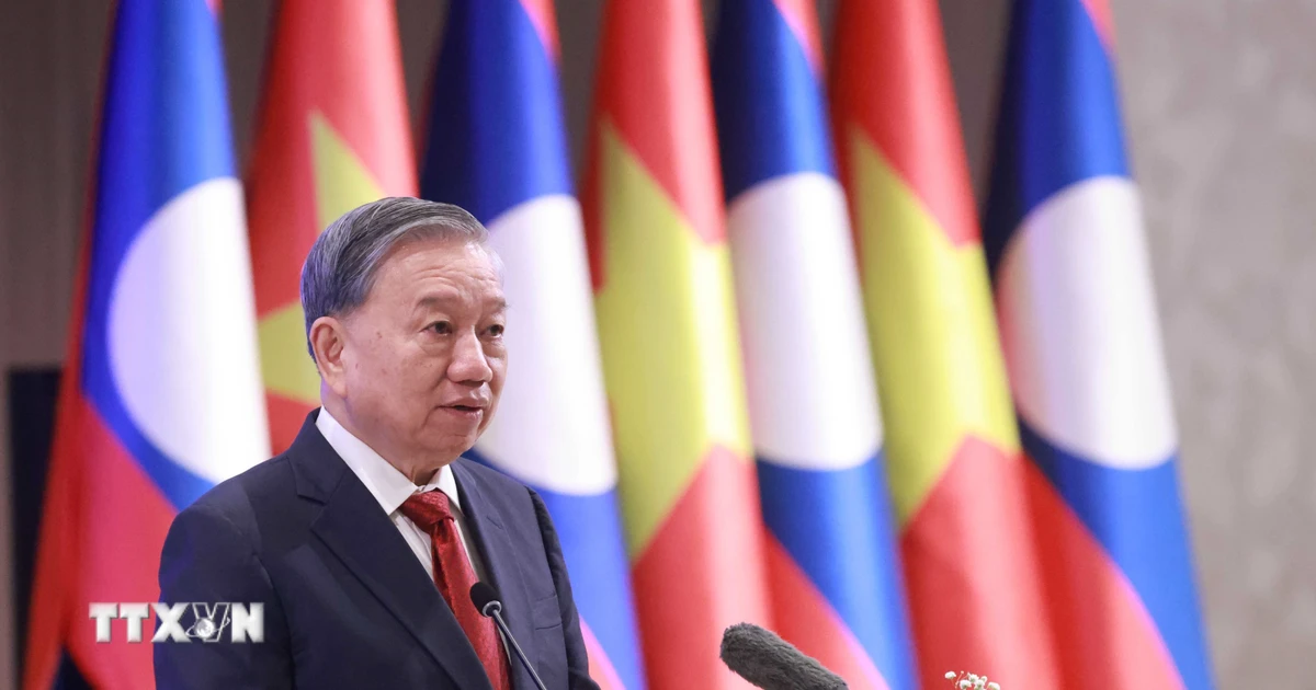 Tổng Bí thư Tô Lâm dự chiêu đãi do Tổng Bí thư, Chủ tịch nước Lào chủ trì