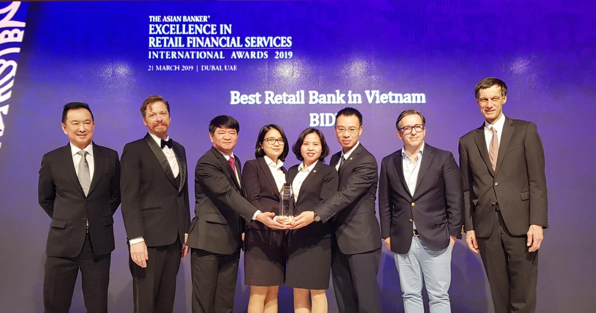BIDV được The Asian Banker vinh danh bán lẻ tốt nhất Việt Nam
