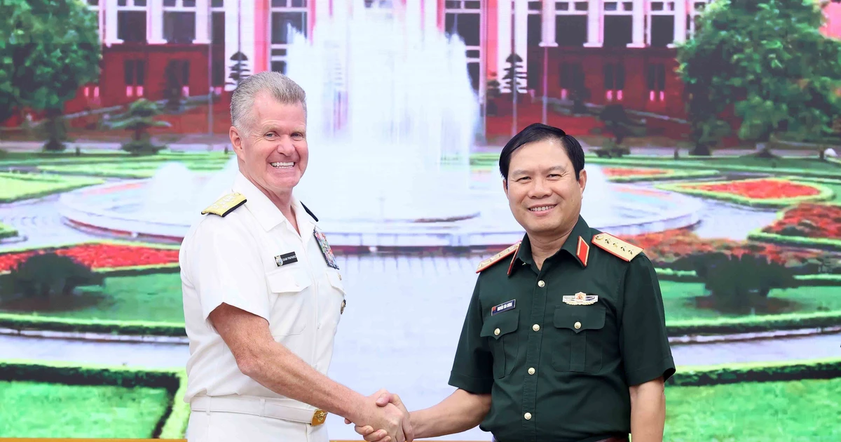 Đại tướng Nguyễn Tân Cương hội kiến Tư lệnh Bộ Tư lệnh Thái Bình Dương Hoa Kỳ