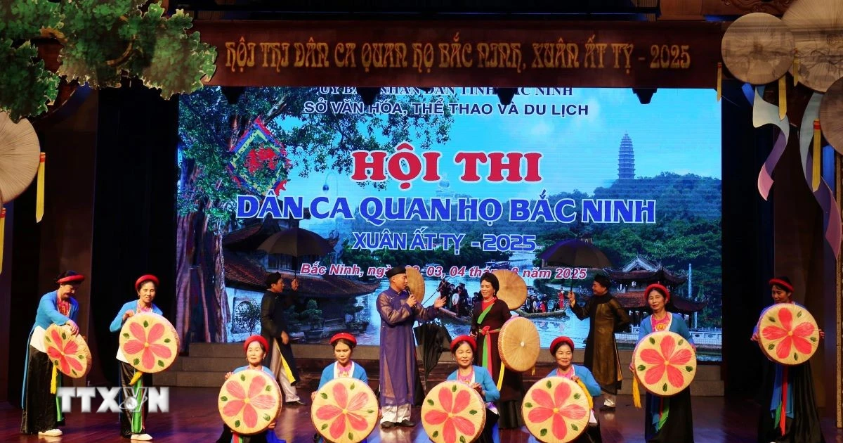 580 nghệ nhân, diễn viên, nhạc công tham gia Hội thi Dân ca Quan họ Bắc ...