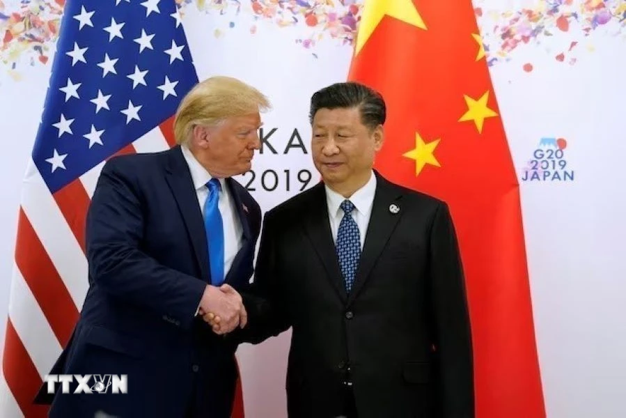 Tổng thống Mỹ Donald Trump (trái) và Chủ tịch Trung Quốc Tập Cận Bình. Ảnh: Reuters/TTXVN
