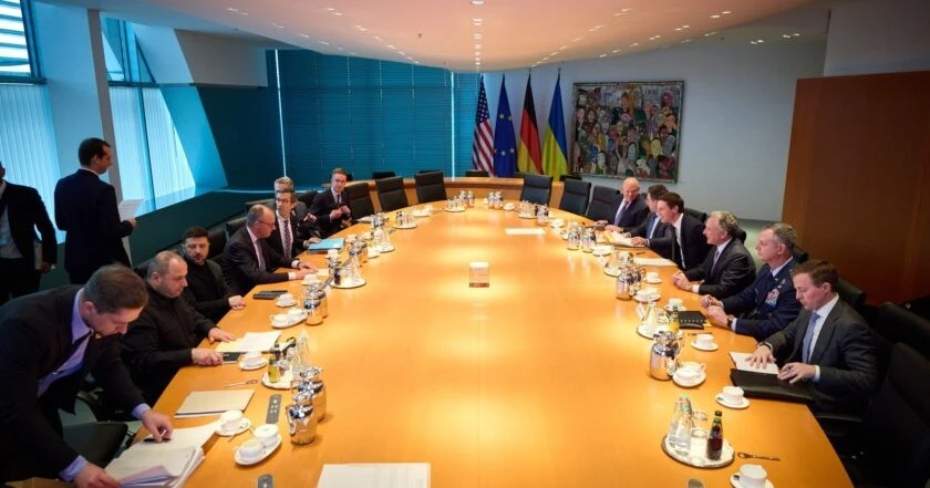 Quang cảnh cuộc đàm phán giữa Ukraine và Mỹ tại Berlin. (Nguồn: Văn phòng Tổng thống Ukraine)