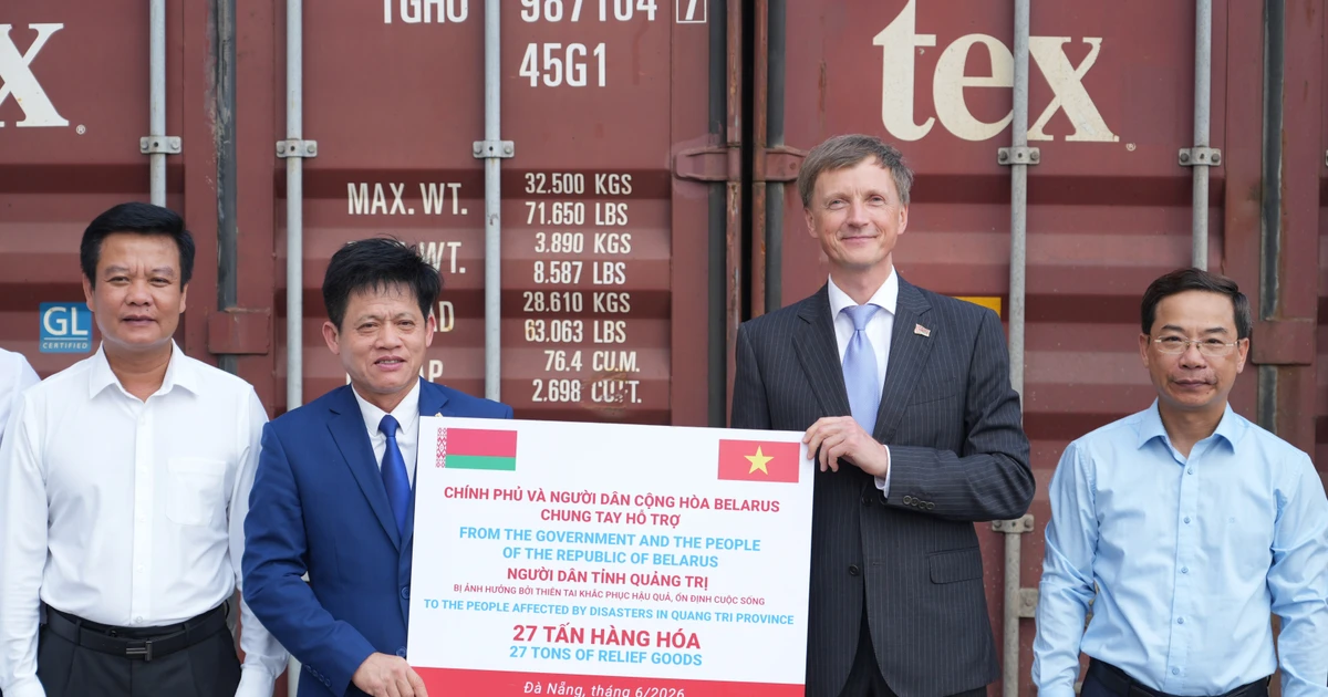 Chính phủ Belarus viện trợ hơn 27 tấn hàng hóa thiết yếu cho người dân