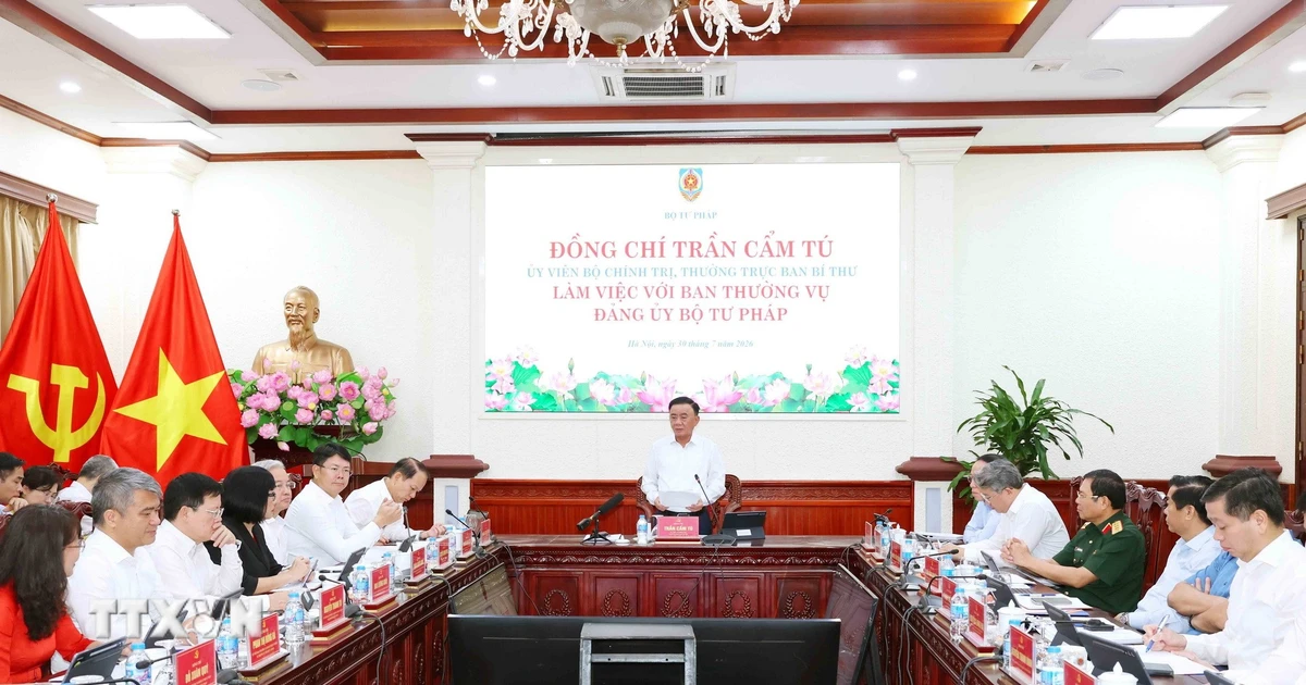 Thường trực Ban Bí thư: Sớm hình thành nền tư pháp số hiện đại, đồng bộ