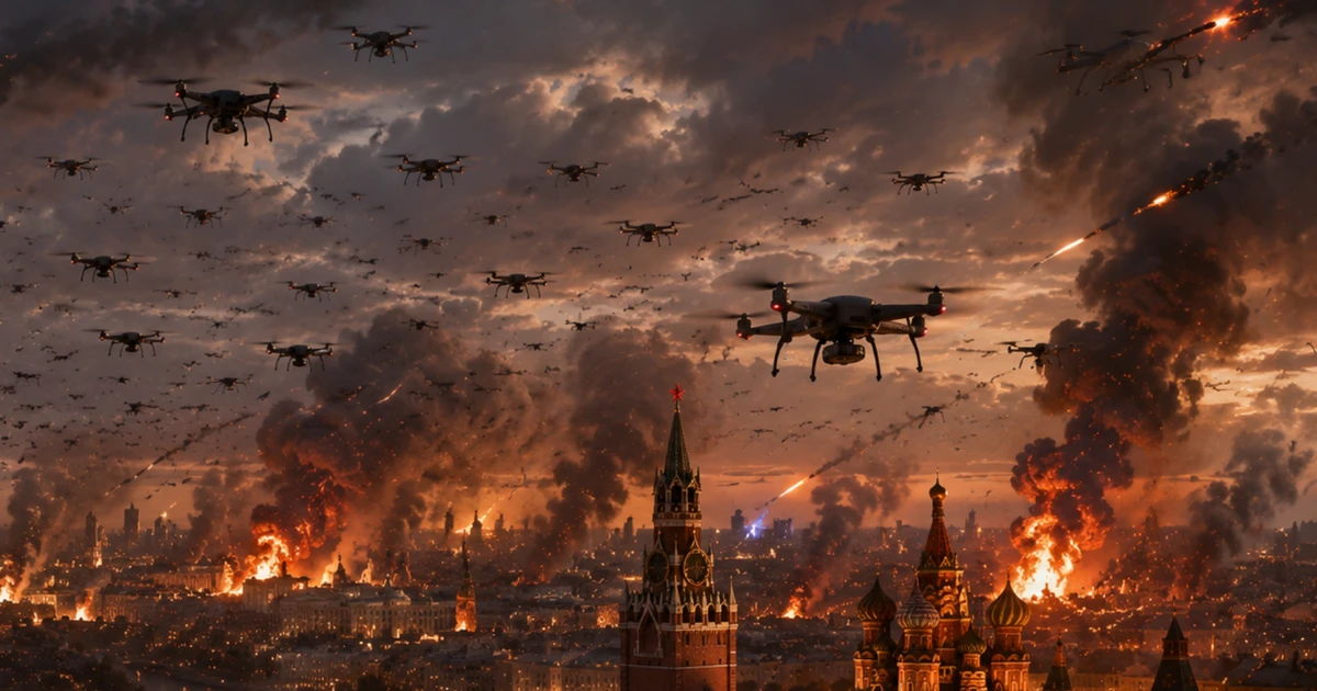 Ukraine tung đòn tập kích hàng trăm UAV đánh thẳng vào loạt tỉnh thành Nga
