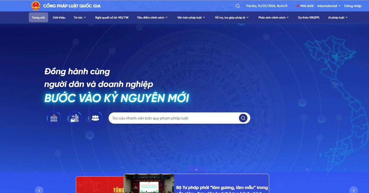 Phê duyệt Đề án “Phát triển Cổng Pháp luật quốc gia giai đoạn 2026-2030”