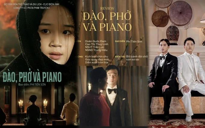 Poster phim truyện “Đào, phở và piano”.