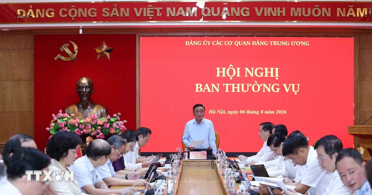 Thường trực Ban Bí thư Trần Cẩm Tú chủ trì Hội nghị Ban Thường vụ Đảng ủy các cơ quan Đảng Trung ương