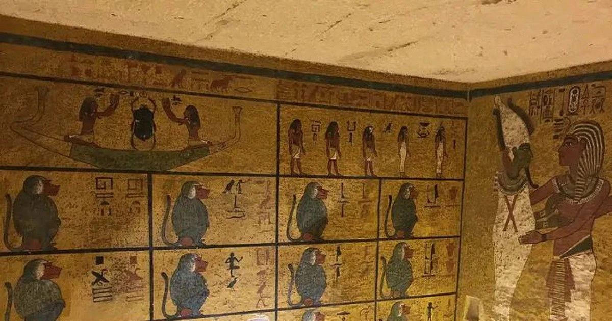 Bên trong lăng mộ Vua Tutankhamun. (Ảnh: Wikimedia Commons)