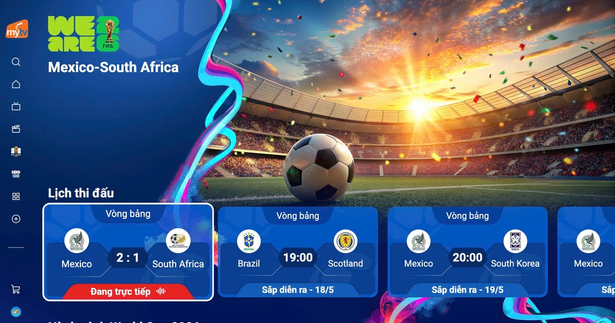 MyTV đạt thỏa thuận với VTV để phát sóng FIFA World Cup 2026