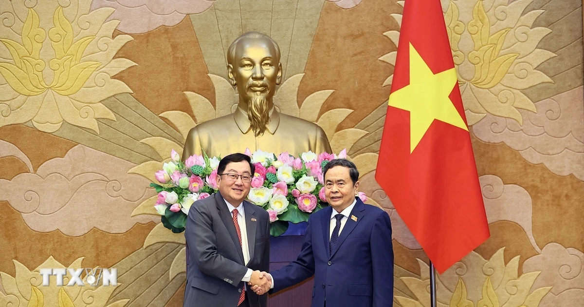 Chủ tịch Quốc hội Trần Thanh Mẫn tiếp Đại sứ Malaysia Tan Yang Thai chào từ biệt