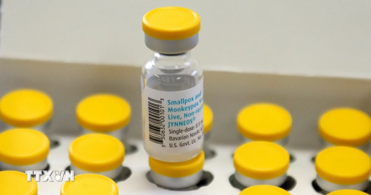 Vaccine phòng bệnh đậu mùa khỉ. (Ảnh: THX/TTXVN)
