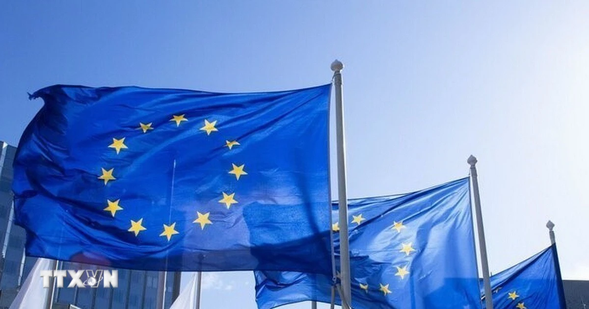 Cờ của Liên minh châu Âu (EU).