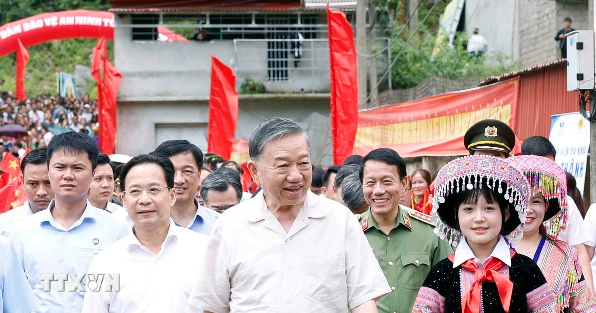 Tổng Bí thư, Chủ tịch nước dự Ngày hội Toàn dân bảo vệ an ninh Tổ quốc ở Sơn La