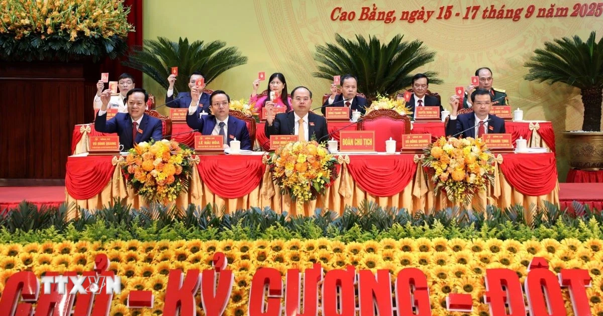 Khai mạc Đại hội Đảng bộ tỉnh Cao Bằng lần thứ XX nhiệm kỳ 2025-2030