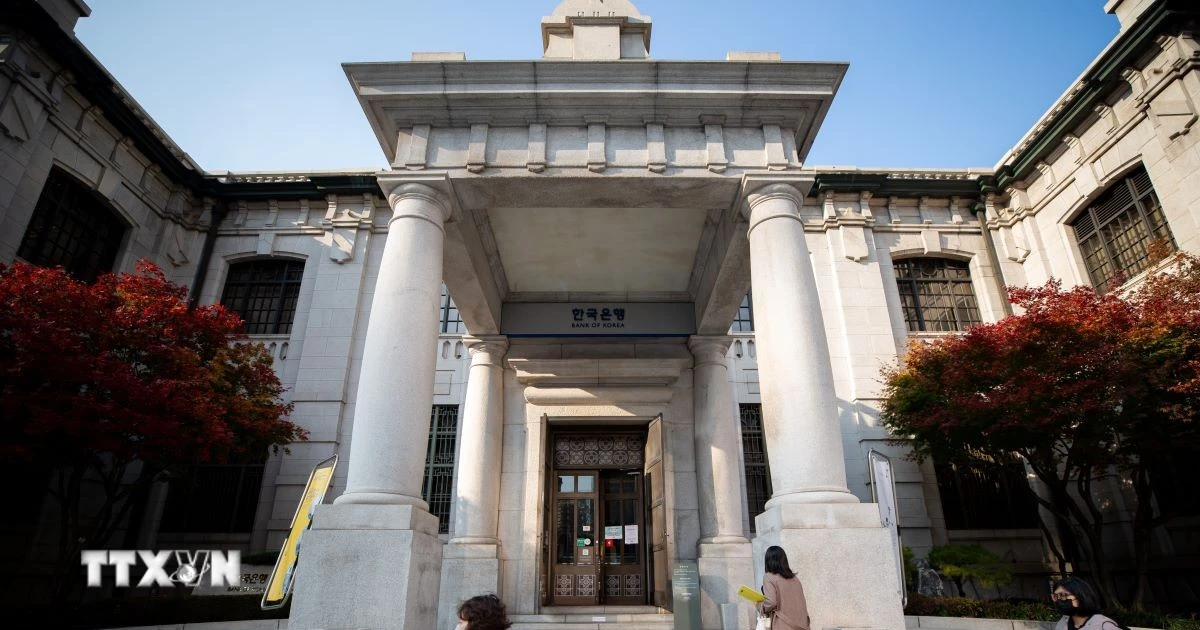 Trụ sở Ngân hàng trung ương Hàn Quốc tại thủ đô Seoul. (Ảnh: THX/TTXVN) 