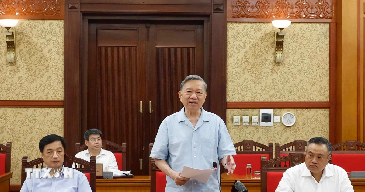 Tổng Bí thư, Chủ tịch nước Tô Lâm làm việc với Ban Thường vụ Đảng ủy Thanh tra Chính phủ