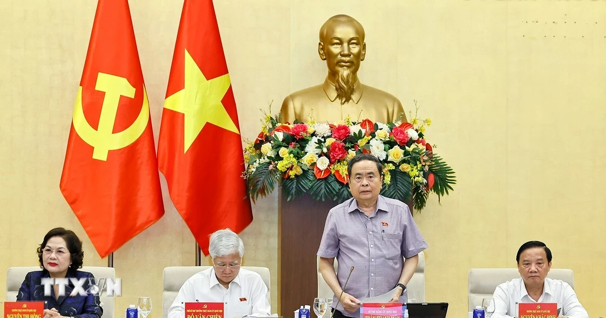 Hội nghị Ban Thường vụ Đảng ủy Quốc hội và Tổ trưởng Tổ đảng Đoàn đại biểu Quốc hội các tỉnh, thành phố
