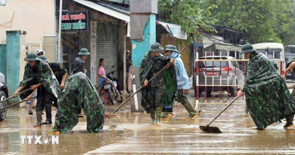 Quân đội chủ động ứng phó với mưa lớn, lũ quét, sạt lở đất