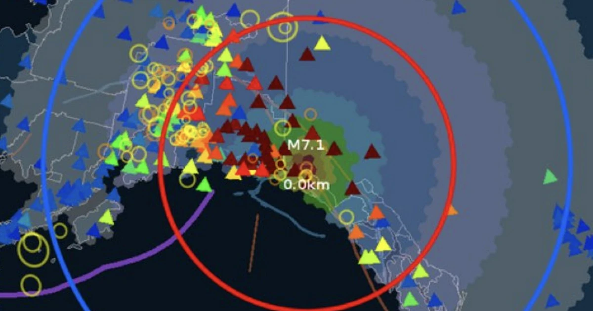 Động đất độ lớn 7,0 làm rung chuyển biên giới Mỹ và Canada