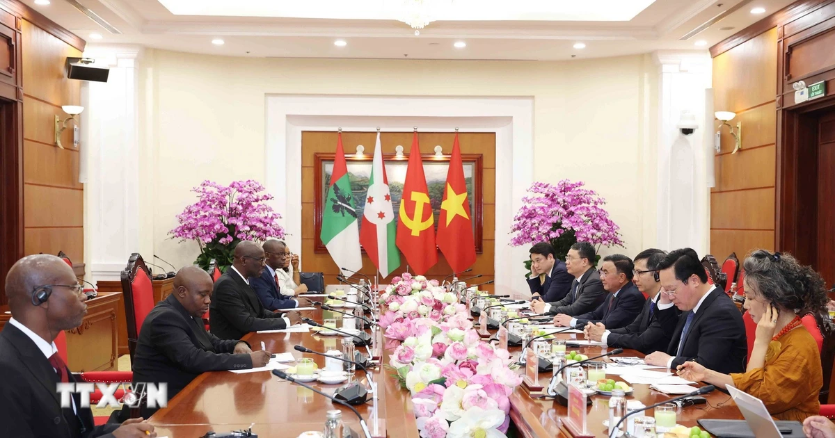Việt Nam-Burundi thúc đẩy hợp tác giữa hai Đảng và trên nhiều lĩnh vực