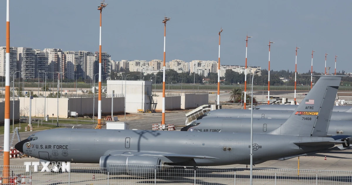 Mỹ sẽ điều thêm máy bay tiếp dầu tới Israel giữa nguy cơ leo thang với Iran