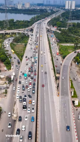 Cửa ngõ phía Nam Hà Nội thông thoáng bất ngờ trong chiều ngày cuối cùng kỳ nghỉ lễ 