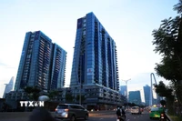 Khu vực lõi Trung tâm tài chính quốc tế ở bán đảo Thủ Thiêm, phường An Khánh, Thành phố Hồ Chí Minh. (Ảnh: Hồng Đạt/TTXVN)