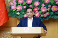 Thủ tướng Phạm Minh Chính chủ trì Phiên họp thứ 4 của Ban Chỉ đạo Trung ương về chính sách nhà ở và thị trường bất động sản. (Ảnh: Dương Giang/TTXVN)