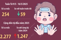 Hà Nội ghi nhận 254 ca mắc tay chân miệng trong tuần từ 9-16/5